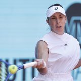 Belinda Bencic s'est qualifiée pour le 3e tour à Madrid jeudi KEYSTONE/EPA/SERGIO PEREZ